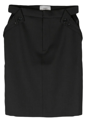Coperni Open Hip pencil skirt - Black