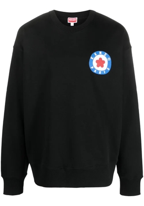 Kenzo logo-print cotton sweatshirt - Black