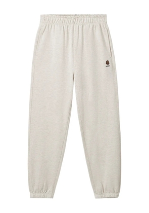 FINGERCROXX logo-patch track pants - Neutrals