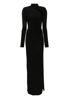 The New Arrivals Ilkyaz Ozel Xena In Deviant maxi dress - Black