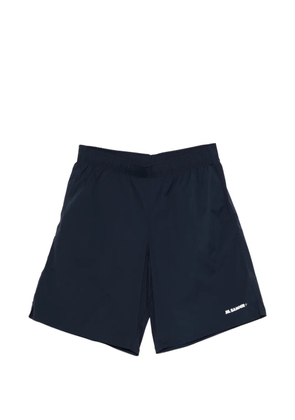 Jil Sander logo swim shorts - Blue
