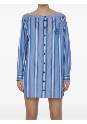 ETRO striped shirt dress - Blue