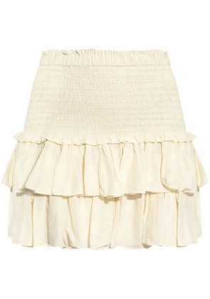 MARANT ÉTOILE Naomi ruffled skirt - Neutrals