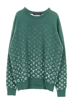 Louis Vuitton Pre-Owned monogram knit cotton top - Green