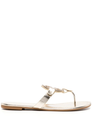Tory Burch Miller Pavé rhinestone-embellished sandals - Gold