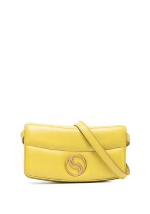 Stella McCartney logo plaque crossbody bag - Yellow