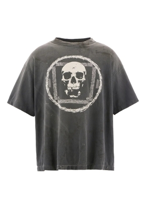 SAINT MXXXXXX skull-print T-shirt - Black