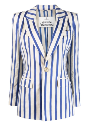 Vivienne Westwood striped cotton blazer - Neutrals