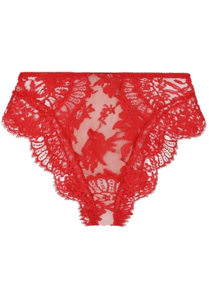 Dolce & Gabbana high-waisted lace briefs - Red