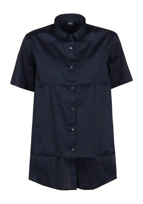 Fay short-sleeve button-down shirt - Blue