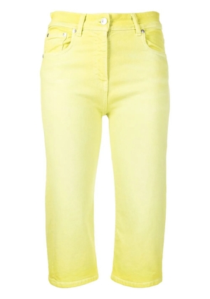 MSGM mid-rise cropped trousers - Yellow