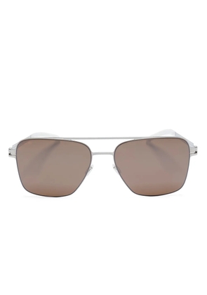 Mykita pilot-frame double-bridge sunglasses - Silver