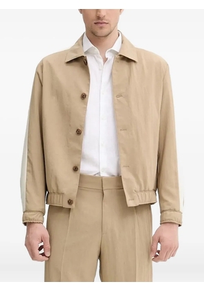 HUGO panelled buttoned jacket - Brown