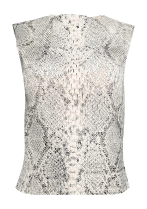 Alexander Wang snakeskin-print sleeveless top - White