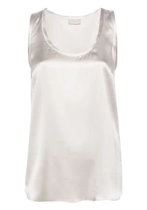 Brunello Cucinelli satin tank top - Neutrals