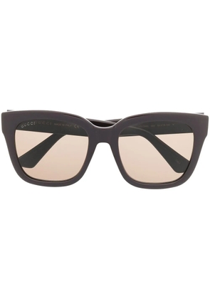 Gucci Eyewear rectangle-frame sunglasses - Brown