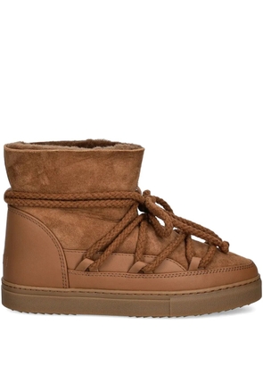 Inuikii rope-detail round-toe boots - Brown