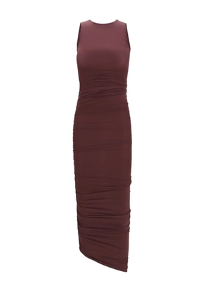 Wolford drape sheer midi dress - Brown