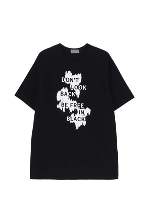 Yohji Yamamoto graphic-print T-shirt - Black