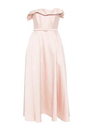 Roland Mouret ruffle midi dress - Pink
