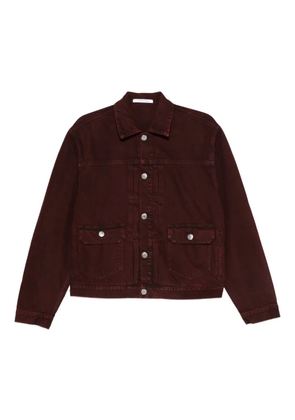 Sunflower button-fastening flap-pocket jacket - Brown
