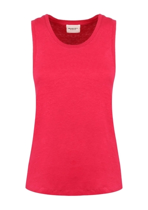 MARANT ÉTOILE linen tank top - Pink