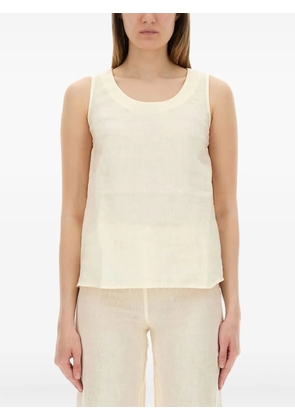 120% Lino linen round-neck top - Neutrals