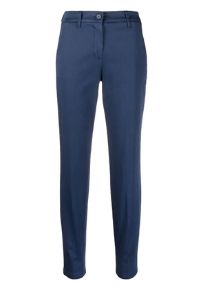 Jacob Cohën logo-patch slim-fit cropped trousers - Blue