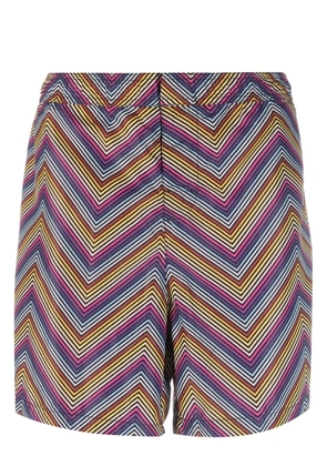 Missoni Zigzag-print swim shorts - Blue