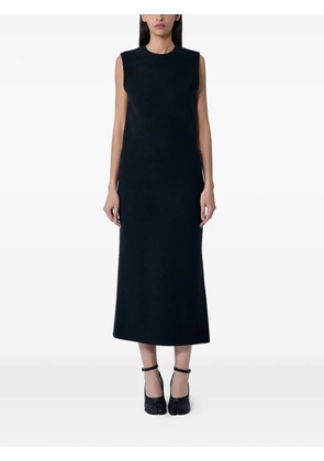 Rier round-neck midi dress - Black