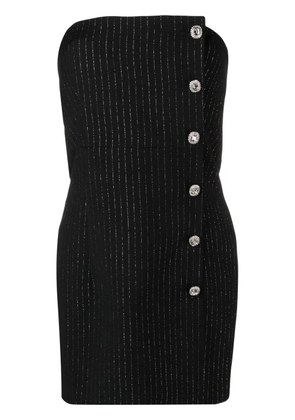 Alessandra Rich tailored strapless dress - Black