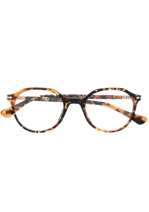 Persol round-frame tortoiseshell glasses - Brown
