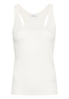 Max Mara scoop-neck knitted top - Neutrals