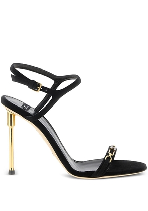 Elisabetta Franchi 110mm crystal-embellished sandals - Black