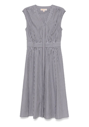 Michael Michael Kors striped midi dress - Black