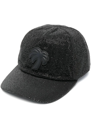 Palm Angels Big Palm embroidered baseball cap - Black
