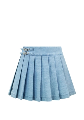 Philipp Plein pleated mini skirt - Blue