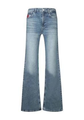 MOSCHINO JEANS logo-patch jeans - Blue