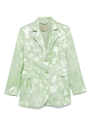 Ermanno Scervino floral-jacquard blazer - Green