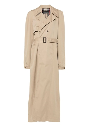 Balenciaga deconstructed-design trench coat - Neutrals