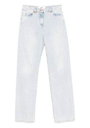 Elisabetta Franchi logo-detailed wide jeans - Blue