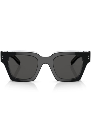 Dolce & Gabbana Eyewear logo-arm detail sunglasses - Black