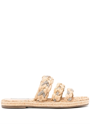 Aquazzura Costiera crystal-embellishment espadrilles - Neutrals