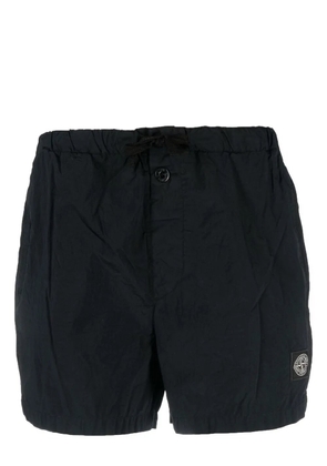 Stone Island logo-patch detail swim shorts - Blue