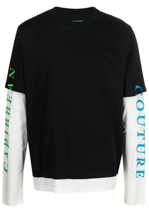 Botter logo print long sleeve T-shirt - Black