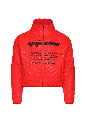 RRR123 Vera-Lux zip-fastening jacket - Red