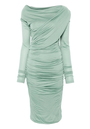 Blumarine draped midi dress - Green