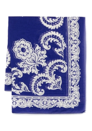 ETRO floral-print scarf - Blue