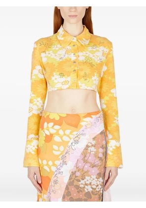 Rave Review floral-print shirt - Yellow