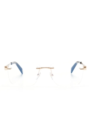 Chopard Eyewear rectangle-frame glasses - Gold